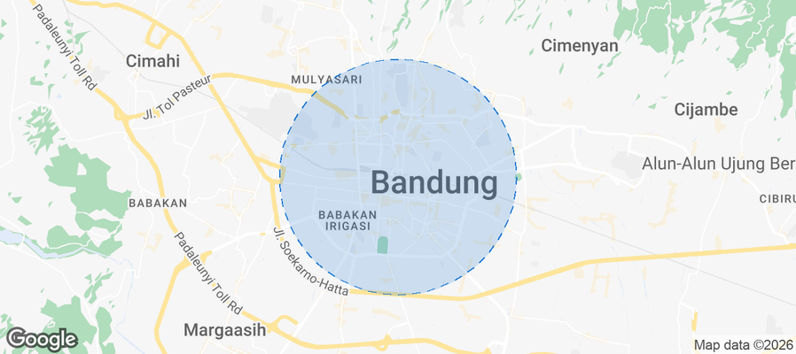 Kecamatan Sumur Bandung Airbnb map
